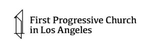 First Progressive Church in Los Angeles Tower and Text Banner Logo JPG White Background